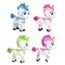 Zoonicorn: 4 Pack Figurines - 2.75" Character Miniatures, Playset Includes Aliel-Ene-Promi-Valeo, Magical Dreamland Toy Figures, Play-Display, Kid 3+